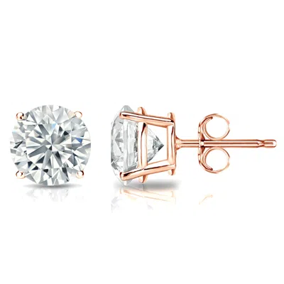 Sabrina Designs Lab Grown Diamonds 14k Gold Lab Grown Diamond Round 4-prong Basket Stud Earrings 8.00 Cttw