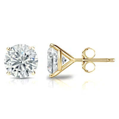 Sabrina Designs Lab Grown Diamonds 14k Gold Lab Grown Diamond Round 4-prong Martini Stud Earrings 2.50 Cttw