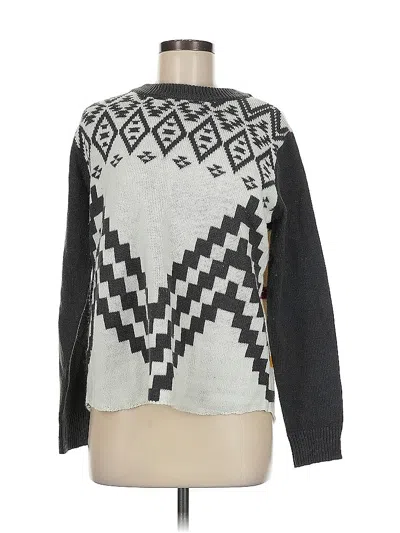 Pre-owned Sabrina Lauren Pullover Sweater In Gray