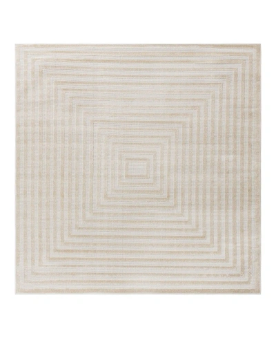 Sabrina Soto Outdoor Sso001 7'10" X 7'10" Square Area Rug In Beige