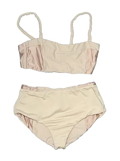 Pre-owned Sabz Swimwear Two Piece Swimsuit In Brown