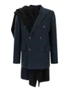 Sacai 2-in-1 Coat In Blue