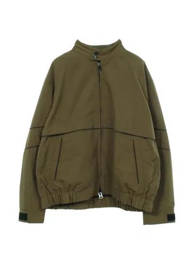 Pre-owned Sacai 2010s Zip-up Bomber Jacket In Green