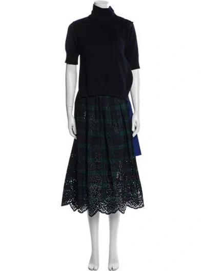 Pre-owned Sacai 2015 Long Dress In Blue