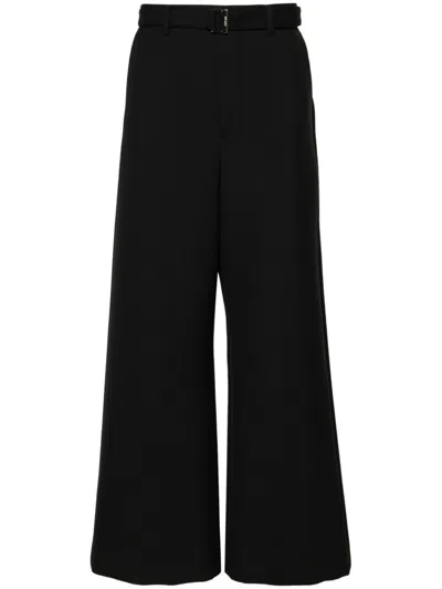 Sacai Suiting Bonding Pants Clothing In Black