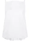 Sacai Cotton Poplin Camisole Shirt In White