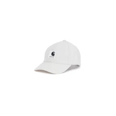 Sacai 26-01093s Cotton Logo Baseball Cap In White