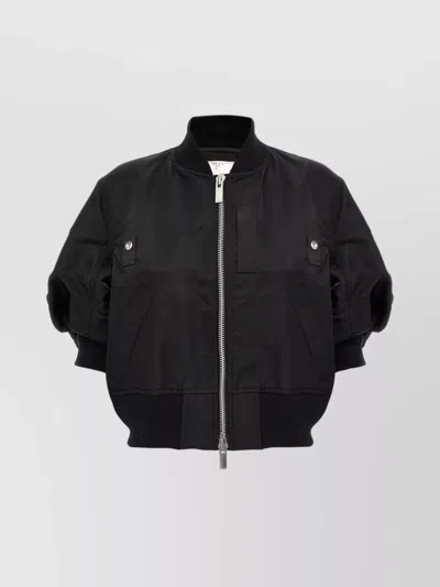 SACAI 3/4 SLEEVE BOMBER JACKET