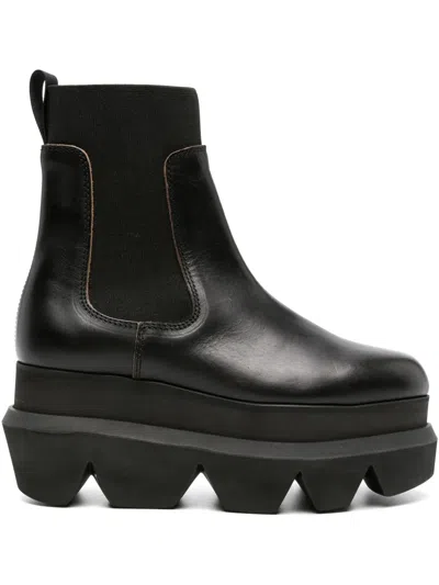 SACAI 90MM CHELSEA LEATHER BOOTS
