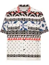 Sacai Abstract-pattern Shirt In White