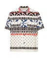 Sacai Abstract-pattern Shirt In White