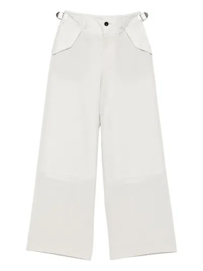 SACAI ADJUSTABLE-WAIST FLAP-POCKET TROUSERS