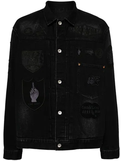 Sacai Black Gonz Beyondexx Denim Jacket In 001 Black