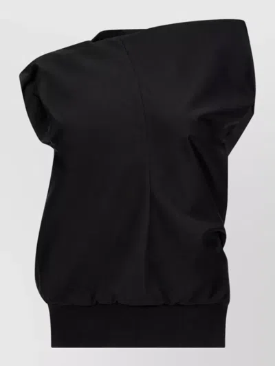 Sacai Asymmetric Blazer In Black