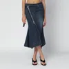 Sacai Asymmetric Denim Skirt In Blue