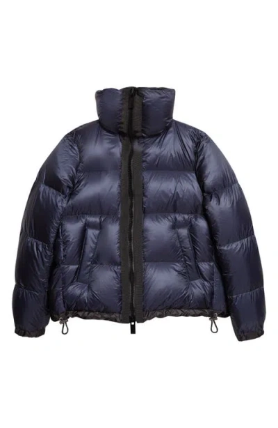 Sacai Asymmetric Down Puffer Vest In Black