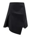 Sacai Asymmetric Skirt In Black