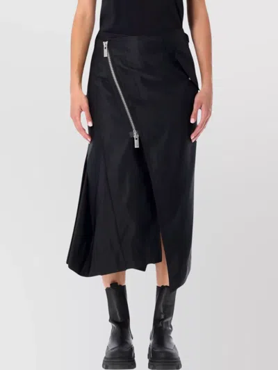 SACAI ASYMMETRIC MIDI SKIRT POCKETS