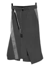 Sacai Asymmetric Skirt In Gray