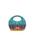 Sacai Small Rigid Shoulder Bag In Multicolour