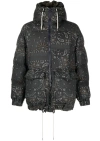 Sacai Bandana-print Padded Jacket In Black