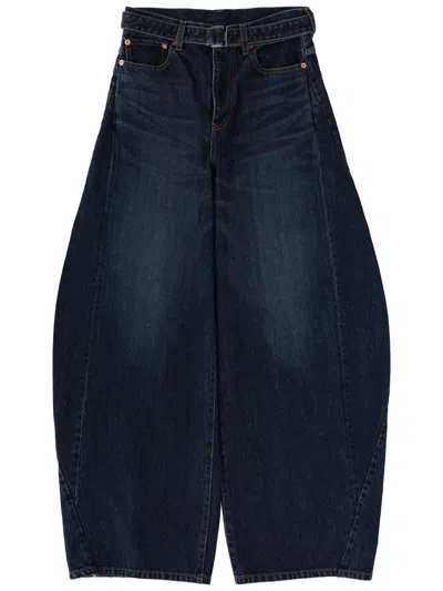 Sacai Denim Jeans In Blue