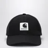 Sacai X Carhartt Wip Logo Baseball Cap In Black