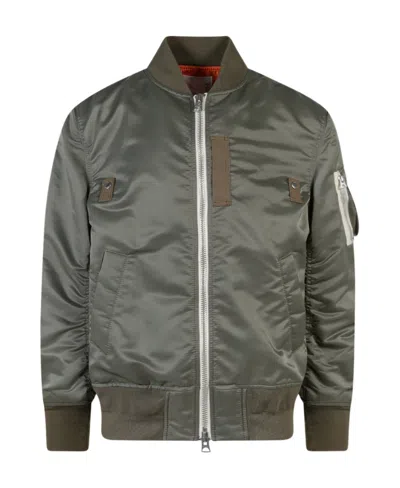 SACAI SACAI ZIP-UP BOMBER JACKET
