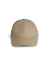 Sacai Cotton Cap With Curved Brim And Panelled Design In Nude