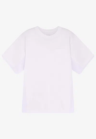Sacai Basic Crewneck T-shirt In White