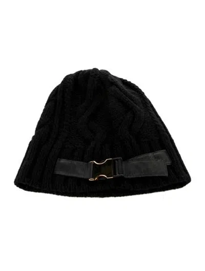Pre-owned Sacai Beanie In Black
