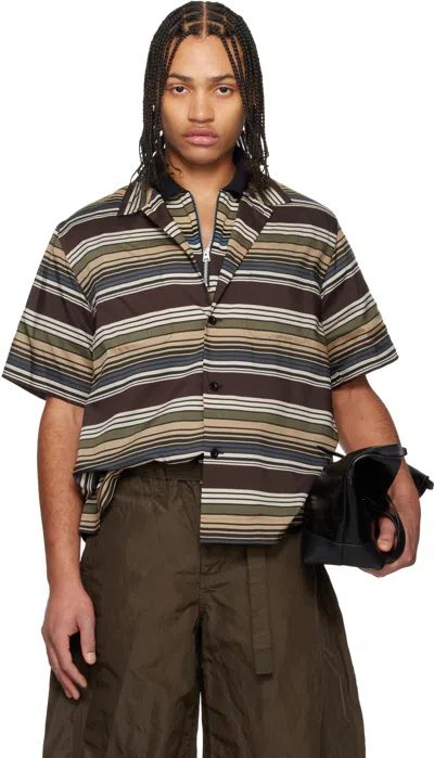 Sacai Striped Shirt In Multi