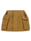 Sacai Grosgrain Cargo Skort In Beige