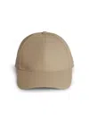 Sacai Cotton Cap With Curved Brim And Panelled Design