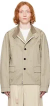 Sacai Beige Cotton Chino Jacket In 651 Beige