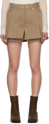 Sacai Canvas Shorts Bermuda And Short Beige In 651 Beige