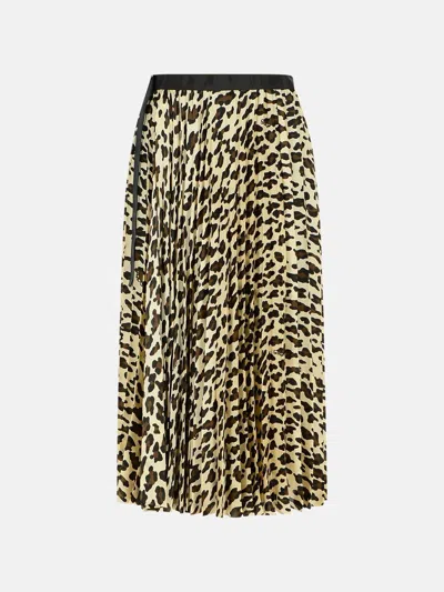 Sacai Beige Polyester Skirt