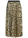 Sacai Asymmetrical Leopard Print Skirt With Adjustable Belt