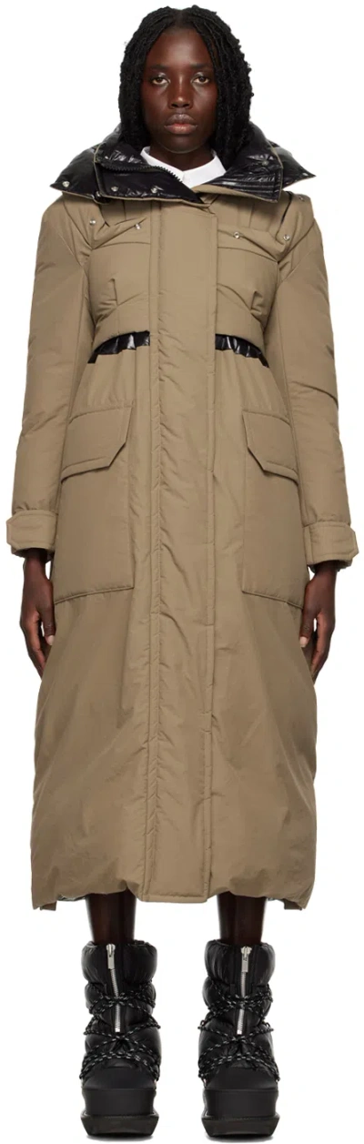 Sacai Beige Ripstop Jacket In 651 Beige