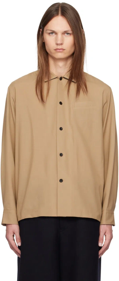 Sacai Beige Suiting Shirt In 651 Beige