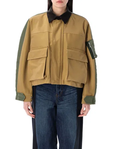 Sacai Beige Twill Jacket