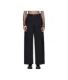 Sacai Black Grosgrain & Suiting Cargo Pants In Black