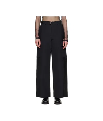 SACAI BELT LOOP CARGO CASUAL PANTS