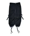 Sacai Belt-loop Casual Pants In Black