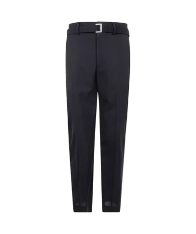 Sacai Belt-loop Casual Pants In Black