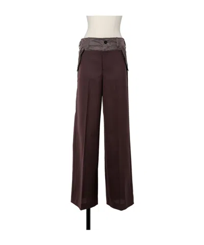 Sacai Belt Loop Casual Pants In Black