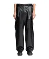 Sacai Belt Loop Casual Pants In Black