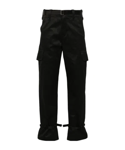 SACAI SACAI STRAIGHT-LEG BELTED CARGO TROUSERS