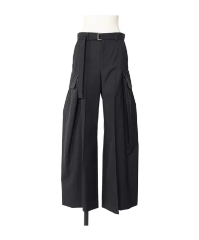 SACAI BELT LOOP CASUAL PANTS