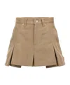 Sacai Belt-loop Culottes In Nude